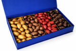 COFFRET D'AMANDES TORRÉFIÉES ENROBÉES DE CHOCOLAT